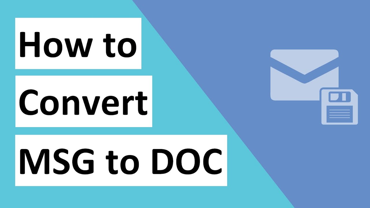 Converting MSG to DOC