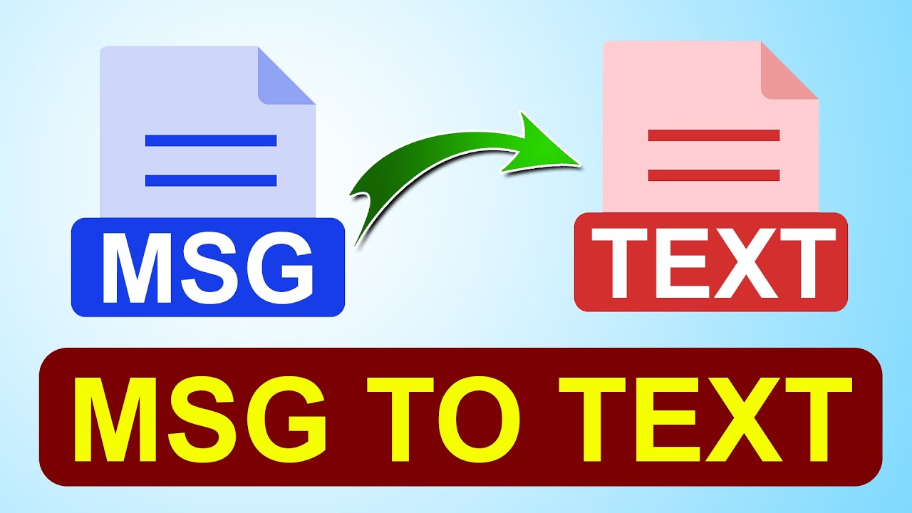 MSG to TXT Conversion